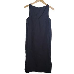 Madewell Linen Blend V-Neck Tank Dress Size XS